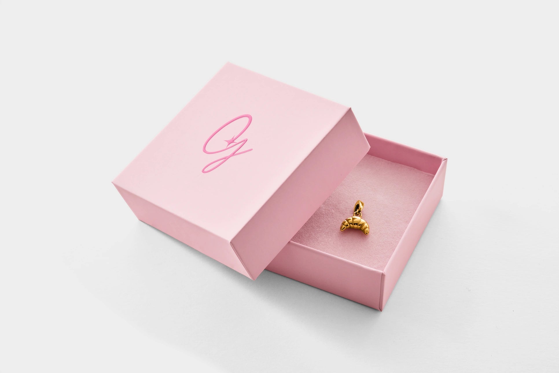 Glimzy Croissant Charm Verpackung